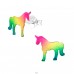 Multicolor Unicorn - 925 Sterling Silver Ear Studs For Kids A4S40906