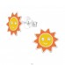 Sun - Jewelry 925 Silber Ohrstecker mit Kristall A4S41498