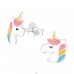 Einhorn - Bunte Ohrstecker aus Silber 925 A4S42170