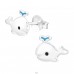 Balena simpla - Argint 925 Cercei Cu Surub Colorati A4S43128