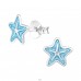 Stea de mare - Argint 925 Cercei Cu Surub Colorati A4S43206
