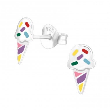 Farbiges Eis - Jewellery Silber 925 Farbige Ohrstecker A4S43866