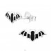 Liliac - Argint 925 Cercei Cu Surub Colorati A4S44558