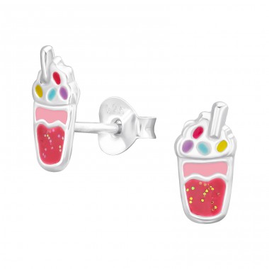 Milk Cocktail - Farbige Ohrstecker aus 925er Sterlingsilber A4S44632