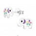 Elefant - Argint 925 Cercei cu surub colorati A4S44717