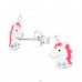 Einhorn - Bunte Ohrstecker aus Silber 925 A4S45891