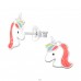 Cercei unicorn - Argint 925 Cercei Cu Surub Colorati A4S46232