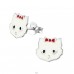 Ezüst Hello Kitty - 925 Ezüst Színes fülbevalók A4S4719