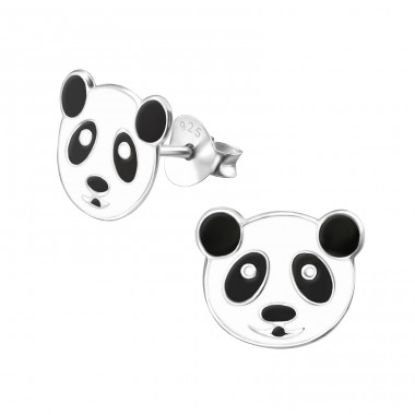 Strieborná Panda - Striebro 925 Farebné náušnice A4S4744