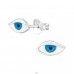 Evil Eye - 925er Silber Ohrstecker mit Emaillefarben A4S47946
