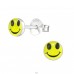 Ezüst Smiley - 925 Ezüst Színes fülbevalók A4S6833