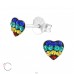 Srdce S Swarovski® Kryštálmi - Šperkové Striebro 925 Swarovski Pre Deti A4S38033