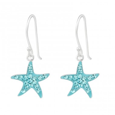Starfish - 925 Sterling Silver Earrings for Children A4S21800