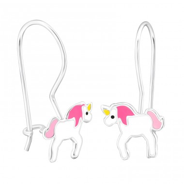 Unicorn - 925 Sterling Silver Earrings for Children A4S28663