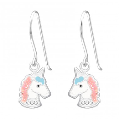 Unicorn - 925 Sterling Silver Earrings for Children A4S38581