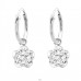 Flower - 925 Sterling Silver Children Hoops A4S10542