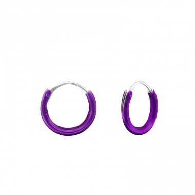 10mm clasic din Argint - Argint 925 Cercuri cu agatatori A4S16302