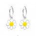 Floare din Argint - Argint 925 Cercuri cu agatatori A4S27559
