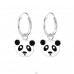 Panda Hoops - 925 Sterling Silver Children Hoops A4S28047