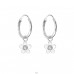 Floare din Argint - Argint 925 Cercuri cu agatatori A4S28061