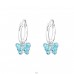 Schmetterling - Silber 925 Ohrringe und Creolen A4S33950