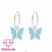 Hanging Butterfly - *Premium - 925 Sterling Silver Children Hoops A4S38476