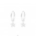 Star - 925 Sterling Silver Children Hoops A4S39882