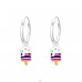 Hanging Ice Cream - 925 Sterling Silver Children Hoops A4S41553