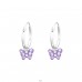 Fluture atarnat - Argint 925 Cercuri Cu Agatatori A4S41568