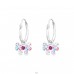 Papion multicolor - Argint 925 Cercuri Cu Agatatori A4S41577