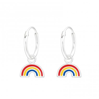 Hängender Regenbogen - Babyringe aus 925er Sterlingsilber mit hängenden Teilen A4S42906