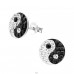Yin-Yang - 925 Ezüst Fülbevalók Kristállyal A4S9878