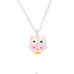 Owl - 925 Sterling Silver Necklaces with silver chains A4S23381