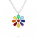 Flower - 925 Sterling Silver Necklaces with silver chains A4S24349