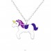 Unicorn - 925 Sterling Silver Necklaces with silver chains A4S24418