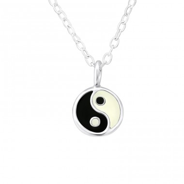 Yin Yang din Argint - Argint 925 Coliere cu lanț A4S31022