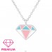 Diamant - Premium - Šperkové Striebro 925 Náhrdelníky S Retiazkou A4S36707