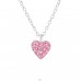 Heart - 925 Sterling Silver Necklaces with silver chains A4S37538