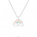 Rainbow - 925 Sterling Silver Necklaces with silver chains A4S38635