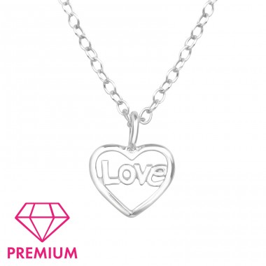 Szív - Premium* - 925 Ezüst Nyakláncok A4S39244