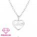 Heart - Premium* - 925 Sterling Silver Necklaces With Silver Chains A4S39244
