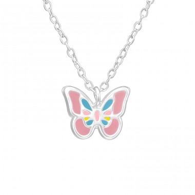 Butterfly - 925 Sterling Silver Necklaces with silver chains A4S39295