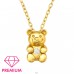 Colier urs premium placat cu aur - Argint 925 Coliere Cu Lanț A4S45586