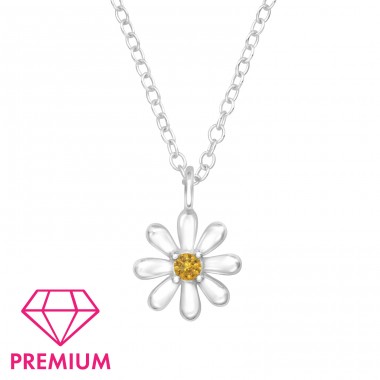 Blume – Premium* – Halsketten aus Sterlingsilber 925 mit Kette A4S46022