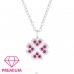 Lucky Four Leaf Clover - Premium* - 925 Sterling Silver Necklaces With Silver Chains A4S46038