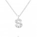 Letter "S" for names - 925 Sterling Silver Necklaces With Silver Chains A4S46140