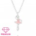 Balerina ezüst nyaklánc - Premium* - 925 Ezüst Nyakláncok A4S46143