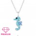 Calut De Mare cu Cristale - Premium* - Argint 925 Coliere Cu Lanț A4S46417