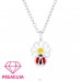 Buburuza pe floare - Premium* - Argint 925 Coliere Cu Lanț A4S46423