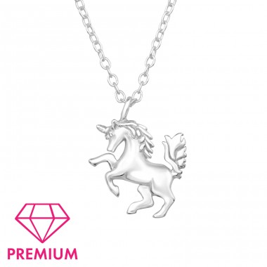 Jednorožec - Premium* - Šperkovní Stříbro 925 Náhrdelníky S Řetízkem A4S46644